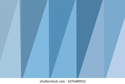 Light BLUE vector triangle mosaic texture. Elegant bright polygonal illustration with gradient. The polygonal design can be used for your web site.