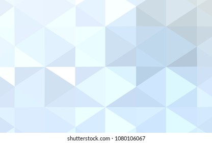 Light BLUE vector triangle mosaic texture. Glitter abstract illustration with an elegant design. A new texture for your design.