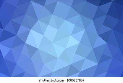 Light BLUE vector triangle mosaic cover. A sample with polygonal shapes. Brand-new design for your business.