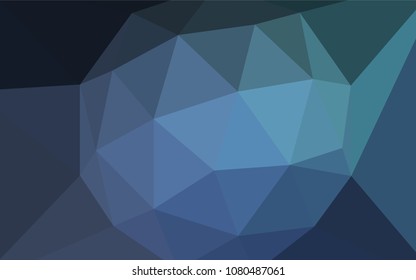 Light BLUE vector triangle mosaic texture. Elegant bright polygonal illustration with gradient. Completely new template for your banner.