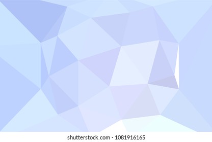 Light BLUE vector triangle mosaic template. Modern abstract illustration with triangles. Polygonal design for your web site.