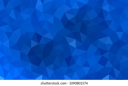 Light BLUE vector triangle mosaic texture. Modern abstract illustration with triangles. Triangular pattern for your design.