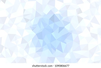Light BLUE vector triangle mosaic cover. Creative geometric illustration in Origami style with gradient. Pattern for a brand book's backdrop.