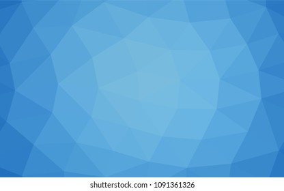 Light BLUE vector triangle mosaic pattern. Modern geometrical abstract illustration with gradient. The textured pattern can be used for background.