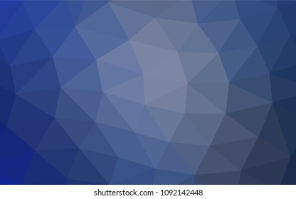 Light BLUE vector triangle mosaic background. Glitter abstract illustration with an elegant design. The completely new template can be used for your brand book.