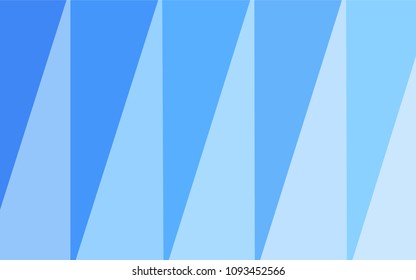 Light BLUE vector triangle mosaic texture. Colorful illustration in polygonal style with gradient. A completely new template for your business design.