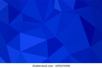 Light BLUE vector triangle mosaic template. Colorful abstract illustration with gradient. Brand-new design for your business.