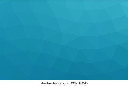 Light BLUE vector triangle mosaic template. Colorful abstract illustration with gradient. The template can be used as a background for cell phones.