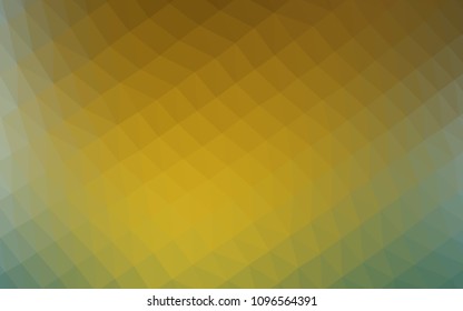 Light BLUE vector triangle mosaic background. A sample with polygonal shapes. The template can be used as a background for cell phones.