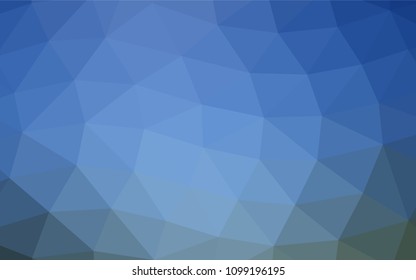 Light BLUE vector triangle mosaic pattern. Colorful illustration in abstract style with gradient. The template can be used as a background for cell phones.