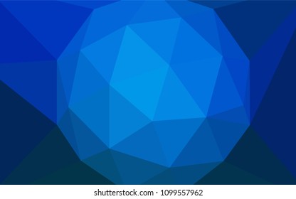 Light BLUE vector triangle mosaic texture. Colorful abstract illustration with triangles. A new texture for your web site.