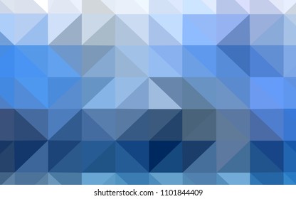 Light BLUE vector triangle mosaic cover. A completely new color illustration in a polygonal style. A completely new design for your leaflet.