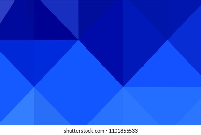 Light BLUE vector triangle mosaic texture. Shining colored illustration in a new style. The best triangular design for your business.