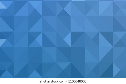 Light BLUE vector triangle mosaic texture. A completely new color illustration in a polygonal style. A new texture for your web site.