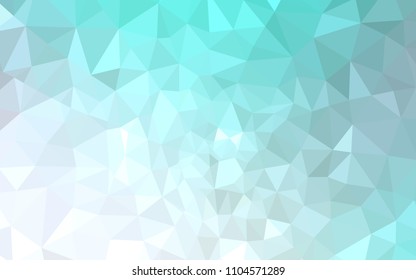 Light BLUE vector triangle mosaic cover. Colorful abstract illustration with triangles. New template for your brand book.