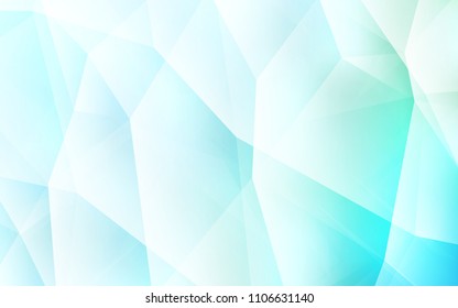 Light BLUE vector triangle mosaic cover. Colorful abstract illustration with triangles. Best triangular design for your business.