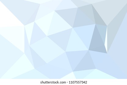 Light BLUE vector triangle mosaic template. Colorful abstract illustration with triangles. A new texture for your web site.