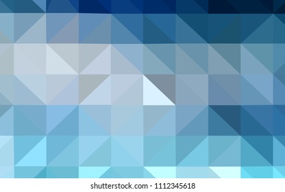 Light BLUE vector triangle mosaic texture. Modern abstract illustration with triangles. New template for your brand book.