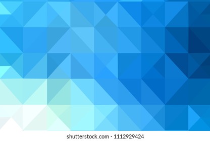 Light BLUE vector triangle mosaic cover. Modern abstract illustration with triangles. A completely new template for your banner.