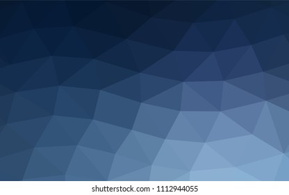 Light BLUE vector triangle mosaic background. Glitter abstract illustration with an elegant design. Brand new design for your business.