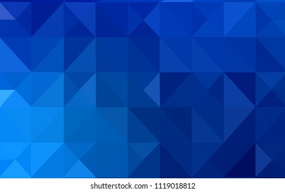 Light BLUE vector triangle mosaic template. Modern abstract illustration with triangles. Polygonal design for your web site.