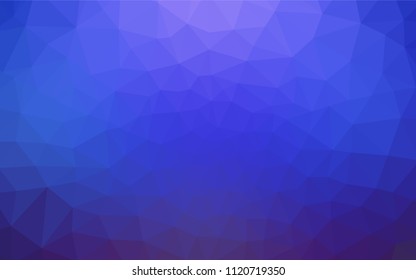 Light BLUE vector triangle mosaic template. Colorful illustration in polygonal style with gradient. Textured pattern for your backgrounds.