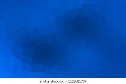 Light BLUE vector triangle mosaic cover. Creative geometric illustration in Origami style with gradient. A completely new design for your leaflet.