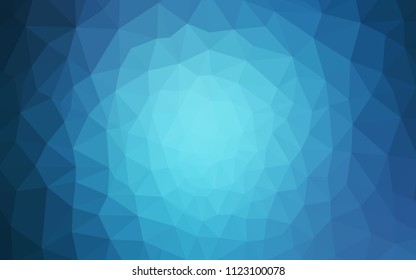 Light BLUE vector triangle mosaic texture. Colorful illustration in abstract style with triangles. Best triangular design for your business.