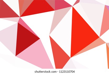 Light BLUE vector triangle mosaic cover. Colorful abstract illustration with triangles. Textured pattern for your backgrounds.