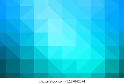 Light BLUE vector triangle mosaic texture. Modern abstract illustration with triangles. New template for your brand book.