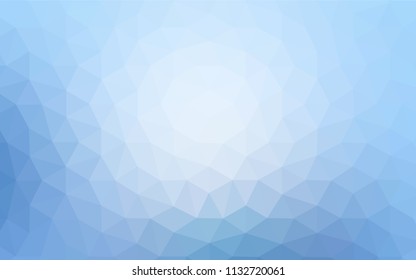 Light BLUE vector triangle mosaic cover. Colorful abstract illustration with triangles. A new texture for your web site.