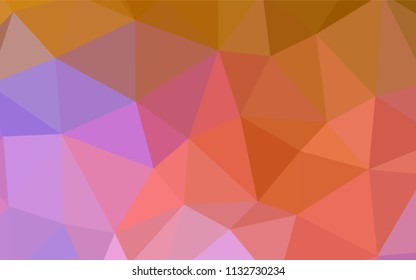 Light BLUE vector triangle mosaic cover. A completely new color illustration in a polygonal style. New template for your brand book.