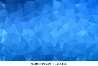 Light BLUE vector triangle mosaic template. A completely new color illustration in a polygonal style. A new texture for your web site.