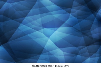 Light BLUE vector triangle mosaic texture. Elegant bright polygonal illustration with gradient. Brand new design for your business.