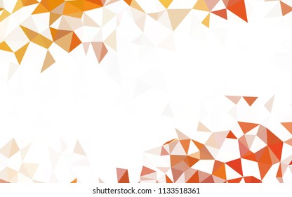 Light BLUE vector triangle mosaic template. Colorful abstract illustration with triangles. Template for cell phone's backgrounds.