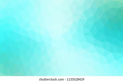 Light BLUE vector triangle mosaic cover. Colorful abstract illustration with triangles. Pattern for a brand book's backdrop.