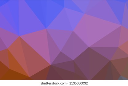Light BLUE vector triangle mosaic texture. Colorful abstract illustration with triangles. Pattern for a brand book's backdrop.