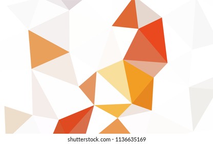 Light BLUE vector triangle mosaic template. Elegant bright polygonal illustration with gradient. Brand new design for your business.