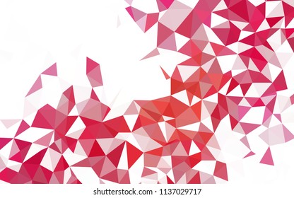 Light BLUE vector triangle mosaic cover. Shining polygonal illustration, which consist of triangles. Polygonal design for your web site.