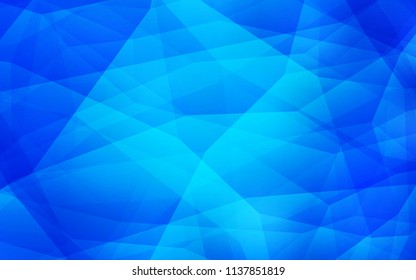 Light BLUE vector triangle mosaic texture. Colorful abstract illustration with triangles. Brand new design for your business.