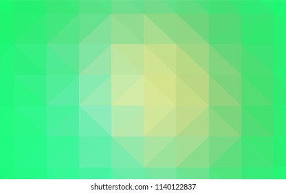 Light BLUE vector triangle mosaic texture. Colorful abstract illustration with triangles. Brand new style for your business design.