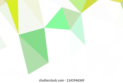 Light BLUE vector triangle mosaic cover. Colorful abstract illustration with triangles. Polygonal design for your web site.