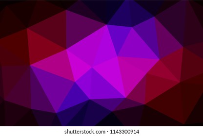 Light BLUE vector triangle mosaic texture. Creative illustration in halftone style with triangles. New template for your brand book.
