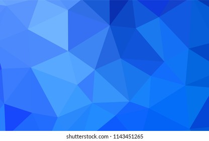 Light BLUE vector triangle mosaic texture. Modern abstract illustration with triangles. Brand new style for your business design.