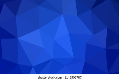 Light BLUE vector triangle mosaic texture. Colorful illustration in abstract style with triangles. Textured pattern for your backgrounds.