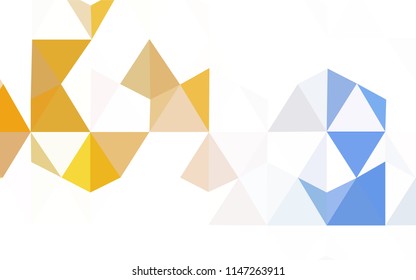 Light BLUE vector triangle mosaic texture. A completely new color illustration in a polygonal style. A new texture for your web site.
