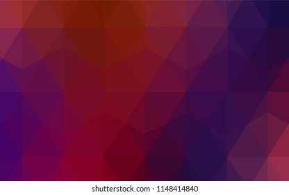 Light BLUE vector triangle mosaic cover. Elegant bright polygonal illustration with gradient. Template for cell phone's backgrounds.