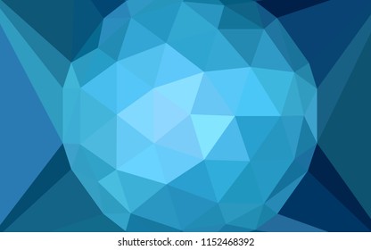 Light BLUE vector triangle mosaic cover with a diamond. Colorful illustration with gradient. Brand new design for your business.