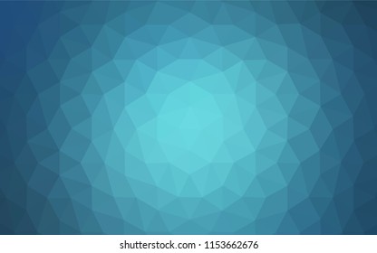Light BLUE vector triangle mosaic texture. Shining polygonal illustration, which consist of triangles. A new texture for your web site.