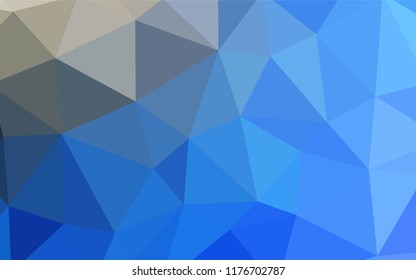 Light BLUE vector triangle mosaic texture. A completely new color illustration in a polygonal style. Polygonal design for your web site.